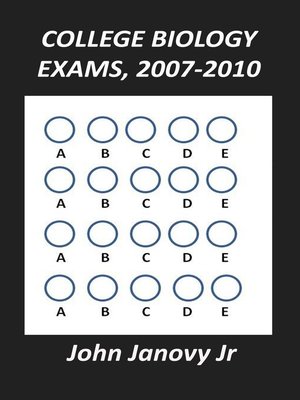 cover image of College Biology Exams, 2007-2010
